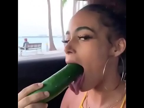 Deepthroating cucumber